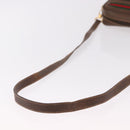 GUCCI GG Supreme Web Sherry Line Bag PVC Beige Gold 001 115 6655 Auth 191920-7