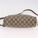 GUCCI GG Supreme Web Sherry Line Bag PVC Beige Gold 001 115 6655 Auth 191920-9