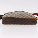GUCCI GG Supreme Web Sherry Line Shoulder Bag PVC Beige Gold Auth 191921-5