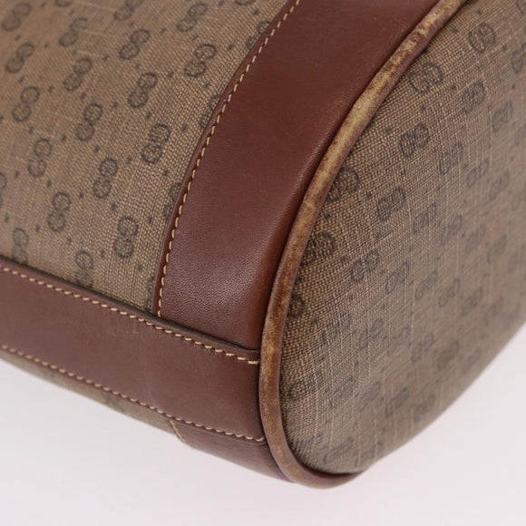 GUCCI Micro GG Supreme Shoulder Bag PVC Beige Gold 007 86 0044 Auth 191922