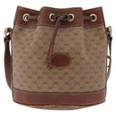 GUCCI Micro GG Supreme Shoulder Bag PVC Beige Gold 007 86 0044 Auth 191922-2
