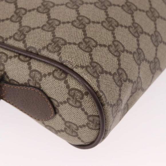 GUCCI GG Supreme Shoulder Bag PVC Beige Gold 56 01 087 Auth 191924