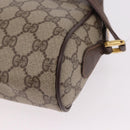 GUCCI GG Supreme Shoulder Bag PVC Beige Gold 56 01 087 Auth 191924-16