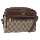 GUCCI GG Supreme Shoulder Bag PVC Beige Gold 56 01 087 Auth 191924-1