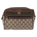 GUCCI GG Supreme Shoulder Bag PVC Beige Gold 56 01 087 Auth 191924-13