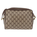 GUCCI GG Supreme Shoulder Bag PVC Beige Gold 56 01 087 Auth 191924-2
