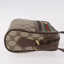 GUCCI GG Supreme Shoulder Bag PVC Beige Gold 56 01 087 Auth 191924-3