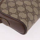 GUCCI GG Supreme Web Sherry Line Bag PVC Beige Gold 116 02 089 Auth 191925-10