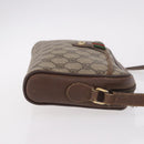 GUCCI GG Supreme Web Sherry Line Bag PVC Beige Gold 116 02 089 Auth 191925-4