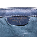 GUCCI GG Supreme Sherry Line Clutch Bag PVC Navy Gold Auth 191926-15