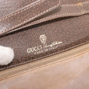GUCCI GG Supreme Web Sherry Line Shoulder Bag PVC Beige Gold Auth 191927-18