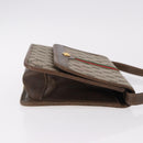 GUCCI GG Supreme Web Sherry Line Shoulder Bag PVC Beige Gold Auth 191927-5