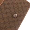 GUCCI GG Canvas Shoulder Bag Brown Gold Auth 191929-17