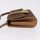 GUCCI GG Canvas Shoulder Bag Brown Gold Auth 191929-5