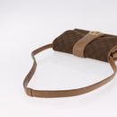 GUCCI GG Canvas Shoulder Bag Brown Gold Auth 191929-7