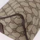 GUCCI GG Supreme Shoulder Bag PVC Beige Gold 156 02 086 Auth 191930-15