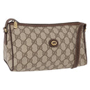 GUCCI GG Supreme Shoulder Bag PVC Beige Gold 156 02 086 Auth 191930-1