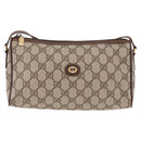 GUCCI GG Supreme Shoulder Bag PVC Beige Gold 156 02 086 Auth 191930-13