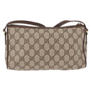 GUCCI GG Supreme Shoulder Bag PVC Beige Gold 156 02 086 Auth 191930-2