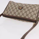 GUCCI GG Supreme Shoulder Bag PVC Beige Gold 156 02 086 Auth 191930-6