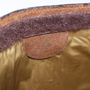 GUCCI GG Supreme Web Sherry Line Clutch Bag PVC Beige Auth 191932-13