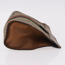 GUCCI GG Supreme Web Sherry Line Clutch Bag PVC Beige Auth 191932-4