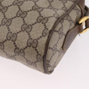 GUCCI GG Supreme Web Sherry Line Bag PVC Beige Gold 119 02 004 Auth 191933-17