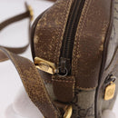 GUCCI GG Supreme Web Sherry Line Bag PVC Beige Gold 119 02 004 Auth 191933-9
