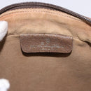 GUCCI GG Supreme Web Sherry Line Bag PVC Beige Gold 119 02 004 Auth 191933-20