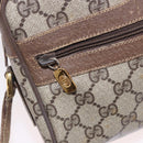 GUCCI GG Supreme Web Sherry Line Bag PVC Beige Gold 119 02 004 Auth 191933-23