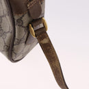 GUCCI GG Supreme Web Sherry Line Bag PVC Beige Gold 119 02 004 Auth 191933-10