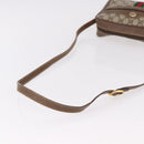 GUCCI GG Supreme Web Sherry Line Bag PVC Beige Gold 119 02 004 Auth 191933-7