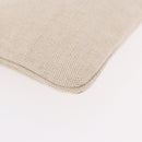 PRADA Hand Bag Canvas Beige Gold Auth 191935-9