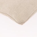 PRADA Hand Bag Canvas Beige Gold Auth 191935-15