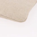 PRADA Hand Bag Canvas Beige Gold Auth 191935-16