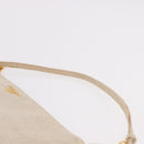 PRADA Hand Bag Canvas Beige Gold Auth 191935-8