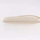 PRADA Hand Bag Canvas Beige Gold Auth 191935-5