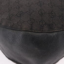 GUCCI GG Canvas Hand Bag Outlet Black Silver 179777 Auth 191936-16