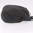 GUCCI GG Canvas Hand Bag Outlet Black Silver 179777 Auth 191936-3