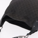 GUCCI GG Canvas Hand Bag Outlet Black Silver 179777 Auth 191936-6