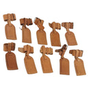 LOUIS VUITTON Name Tag Powanie 10 Set Powanie Leather Beige LV Auth 191944-1