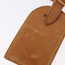 LOUIS VUITTON Name Tag Powanie 10 Set Powanie Leather Beige LV Auth 191944-11
