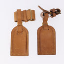LOUIS VUITTON Name Tag Powanie 10 Set Powanie Leather Beige LV Auth 191944-12