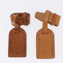LOUIS VUITTON Name Tag Powanie 10 Set Powanie Leather Beige LV Auth 191944-6
