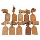 LOUIS VUITTON Name Tag Powanie 10 Set Powanie Leather Beige LV Auth 191945-1