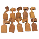 LOUIS VUITTON Name Tag Powanie 10 Set Powanie Leather Beige LV Auth 191948-1