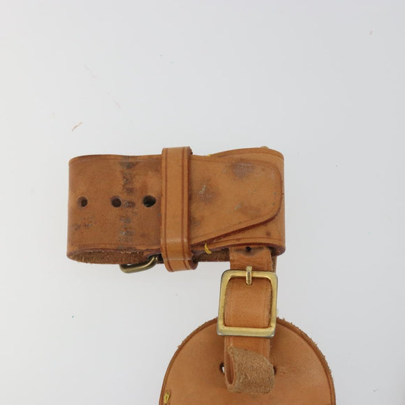 LOUIS VUITTON Name Tag Powanie 10 Set Powanie Leather Beige LV Auth 191948