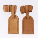 LOUIS VUITTON Name Tag Powanie 10 Set Powanie Leather Beige LV Auth 191949-7