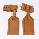 LOUIS VUITTON Name Tag Powanie 10 Set Powanie Leather Beige LV Auth 191949-9