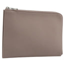 LOUIS VUITTON Pochette Jules PM Clutch Bag Leather Taupe R99760 LV Auth 191954V-1